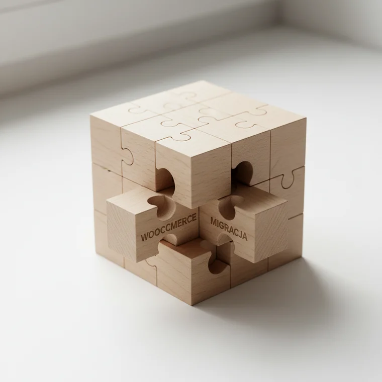Zespół planujący migrację sklepu na WooCommerce przy analizie danych sprzedażowych i SEO, aby uniknąć spadku sprzedaży po migracji