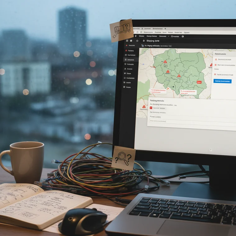 Jak rozwiązać problem z brakiem metod wysyłki w WooCommerce