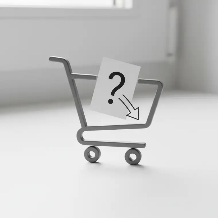 Schemat procesu zakupu w sklepie WooCommerce, z zaznaczonym etapem wyboru metody dostawy, na którym klienci porzucają koszyk