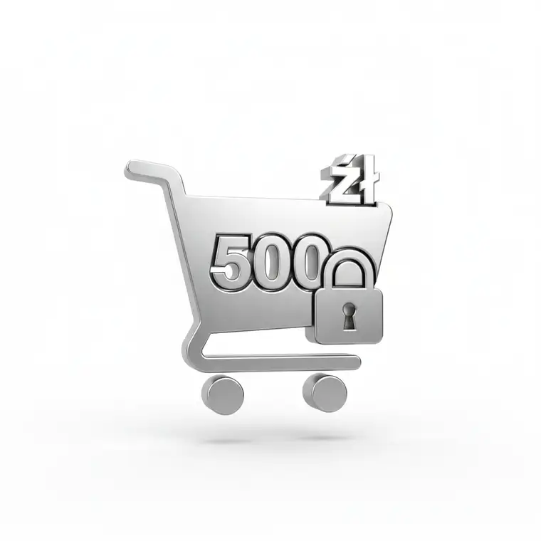 Zrzut ekranu konfiguracji WooCommerce pokazujący ustawienie limitu 500 zł dla płatności za pobraniem w sklepie internetowym