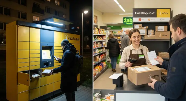 Paczkomat InPost 24/7 i Paczkopunkt z obsługą pracownika - porównanie limitów gabarytowych, wagi i zwrotów dla e-commerce